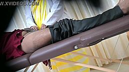 Lucky Patient's Intense Doctor Handjob