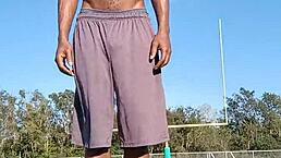 brunette mature homemade solo workout with skinny athletic body teasing her sexy pussy