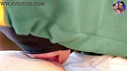 邪恶淫荡护士人妻被巨屌保姆舔逼狂叫！