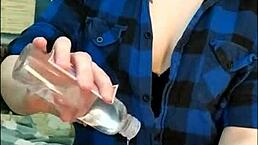 Stunning Girl Edges Her Friend's Cock With Lipstick And Femdom Touches