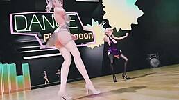 mmd kashima and prinz eugen shake sexy asses with chocolate cream