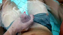 Me And My Friend Seduce Big Cock Boy In Pool