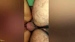 stepdad fucks 18-year-old stepdaughter's vagina close-up homemade