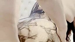 oh man, i'm banging my young sexy slut wife in her pantyhose lingerie and fat chubby dress with fishnets under skirt