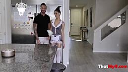 why don't you let me satisfy your desires, master? eva long asks as milf maid.