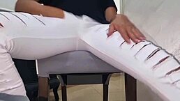 hot solo anal fingering ends in huge cumshot with steamy moans