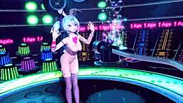 Hatsune Miku dances nude in bunny costume for Project Diva mod!
