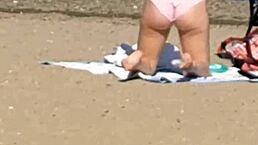 hidden beach ass shots of pink princess candid