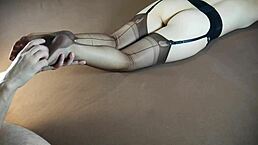 stockinged milf soles massage