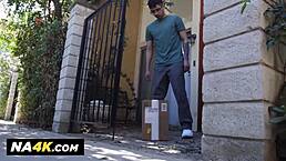 naughty milf tiffani madison swaps dildo for friend's real cock ride