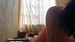 the story unfolds as a busty schoolgirl in fishnet stockings appears in a teaser trailer, showcasing her amateur european charm in a bedroom setting