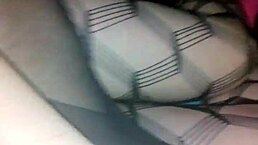 Hey, quick amateur handjob leads to cum in pantyhose lingerie with mature and young in stockings.