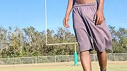 brunette mature homemade solo workout with skinny athletic body teasing her sexy pussy