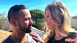 Who Knew This Jovial Blonde Slut With Small Waist Loves Sucking Cocks In Lingerie As Amateur European Milf?