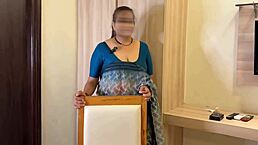 Bhabhi ji in new flat gifts neighbor devar ji with first time xxx action in hindi audio. Close-up creampie in bedroom with moaning housewife.