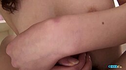 this classy bitch's big natural tits nipples clit get creampied doggystyle by old man