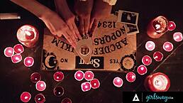 Goth Lana Small & BFF August Skye RAW Fingered by Ghost Milf Penny Barber!