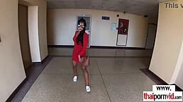 big boobed thai teen polly pounces huge euro cock 😍🍆