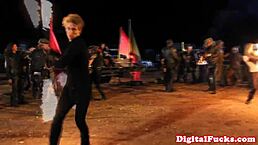 madmaxx lesbians dive tongues into outdoor pussy licks boots on