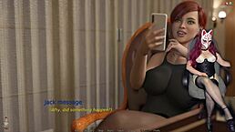 Newlywed redhead milf orgasms from office pussy licking cunnilingus