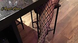 angel lima smokes fetish then grinds pussy on lucky face 😈🚬