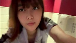 【petite japanese girl shows off her panties towel barely covering body】