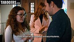 Teen Student Rides Teacher's Cock Doggystyle Begging Cum Facial