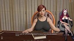 Newlywed redhead milf orgasms from office pussy licking cunnilingus