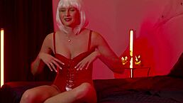 halloween black demon leo santos pounds witch stacy cruz outdoors