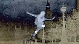 Vintage interracial threesome shadows swinging sixties pregnant London darkness