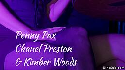 dominant lesbians strap-on fuck bound waitress ass