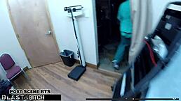 Blaire Celeste nurse blasts jizz from patient backstage fetish