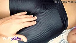 gym hottie teases personal trainer with her tight curves