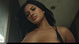 sanktor's curvy bbw native american babe strips and masturbates