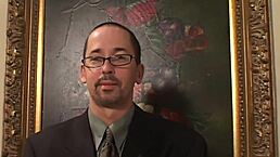 newlywed wife joins latex-clad men's threesome play