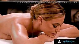 steamy oiled massage turns into leana lovings eating blake blossoms natural tits and pussy with spanish subs