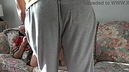 i caught my horny 50yo arab stepmom watching porn and creampied her