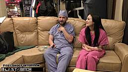 Blaire Celeste nurse blasts jizz from patient backstage fetish