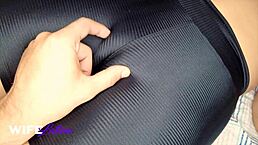 gym hottie teases personal trainer with her tight curves