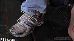 cutie bends over screaming from hard caning pain cute submissive