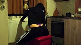 Milfycalla tries on workout clothes with pee fetish preview, stockings and dirty talk