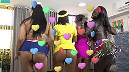 carnaval mixes samba sweat sex. hot brazilian girls twerk asses ride deep