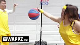 Swappz Mvp Stepmoms Drain Stepsons Cocks After Basketball Win In Dirty Orgy!