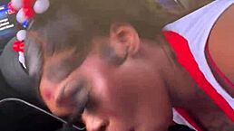 Cheerleader sextapes: ever seen ebony milf slobber on bbc before creampie?