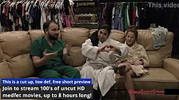 stacy shepard's shaved pussy toes tickled backstage