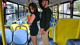 brazilian student gets groped hard on public bus by strangers tight pussy exposed