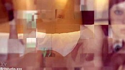 SEXY NURSE GREENE wanks off patient in uniform then plays with his hot cum on her stockings!