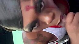 Cheerleader sextapes: ever seen ebony milf slobber on bbc before creampie?