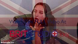 SEXY NURSE GREENE wanks off patient in uniform then plays with his hot cum on her stockings!