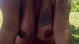 Blonde Emo Friend Joins Nudist Beach Fun Turning Wild!